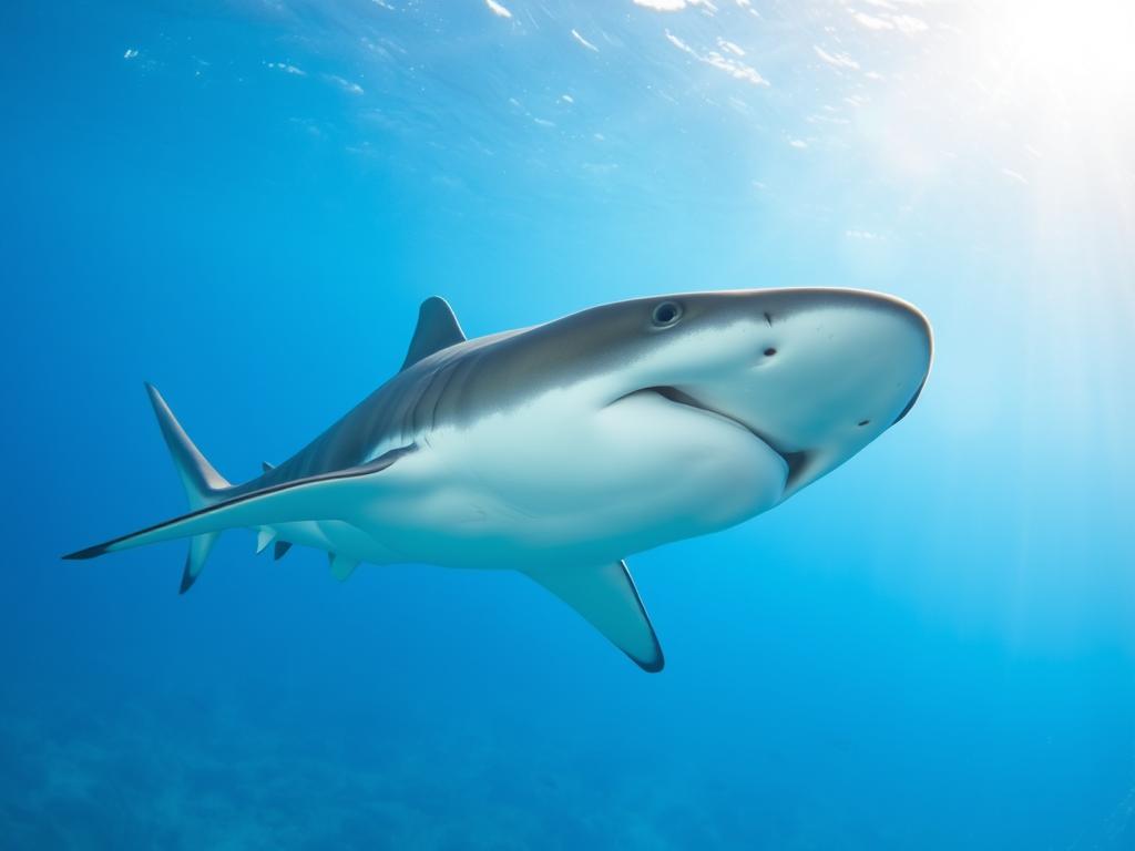 Rekin młot pływający w wodach Morza Śródziemnego, pokazujący charakterystyczny kształt głowy
