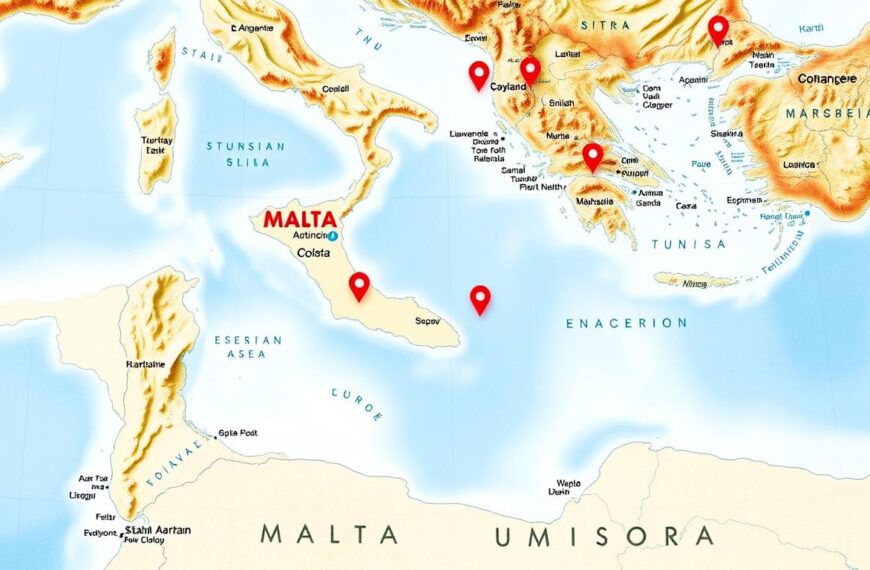 Malta mapa – położenie geograficzne i informacje praktyczne