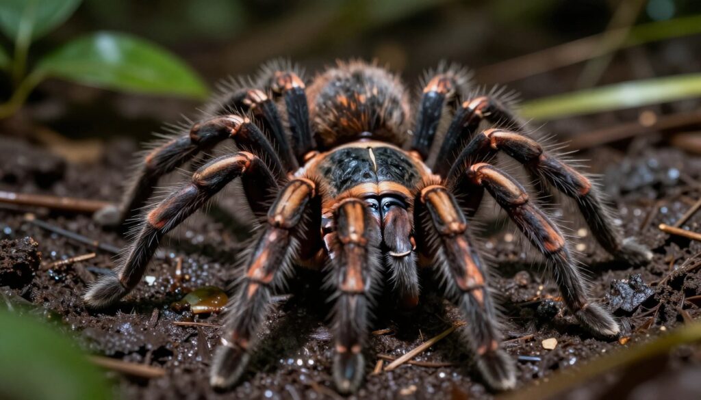 Tarantula tajlandzka w naturalnym środowisku Tarantula tajlandzka w naturalnym środowisku