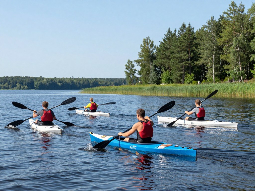 Kajaki na Wielkich Jeziorach Mazurskich Kajaki na Wielkich Jeziorach Mazurskich