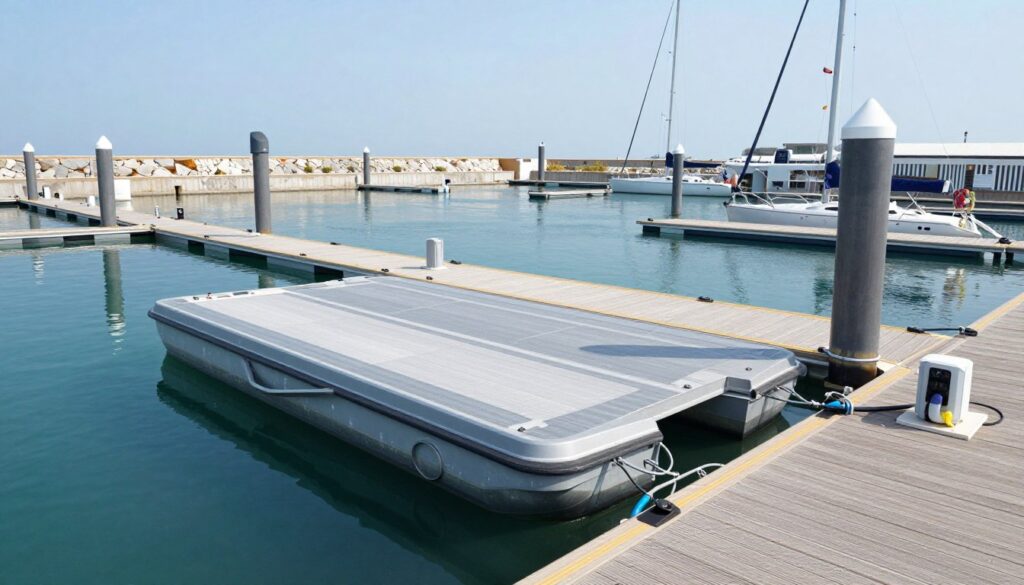 Nowoczesne pomosty pływające w Porcie Sztynort Nowoczesne pomosty pływające w Porcie Sztynort