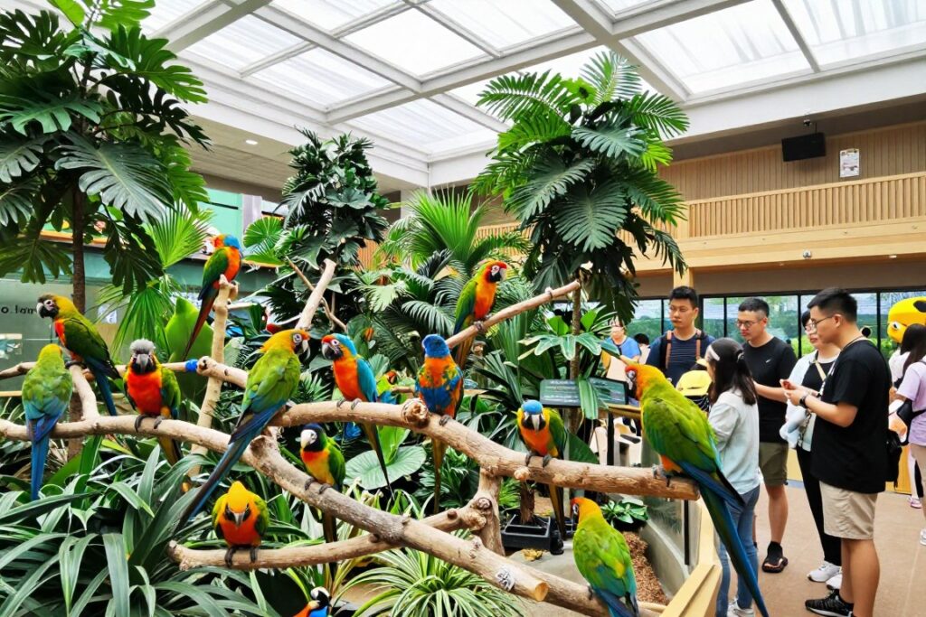 Panorama Papugarni Mazury w Wilkasach Panorama Papugarni Mazury w Wilkasach