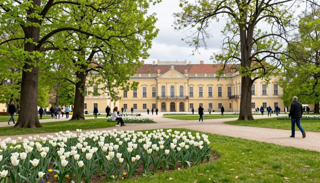 Park pałacowy w Sztynorcie wiosną Park pałacowy w Sztynorcie wiosną