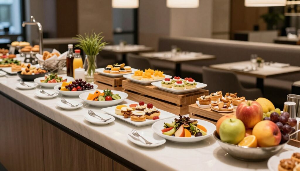 Restauracja Kobaltowa bufet śniadaniowy Restauracja Kobaltowa bufet śniadaniowy