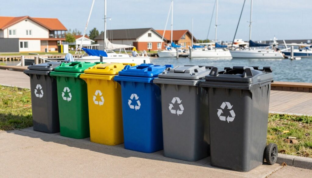 Segregacja śmieci w Porcie Sztynort Segregacja śmieci w Porcie Sztynort