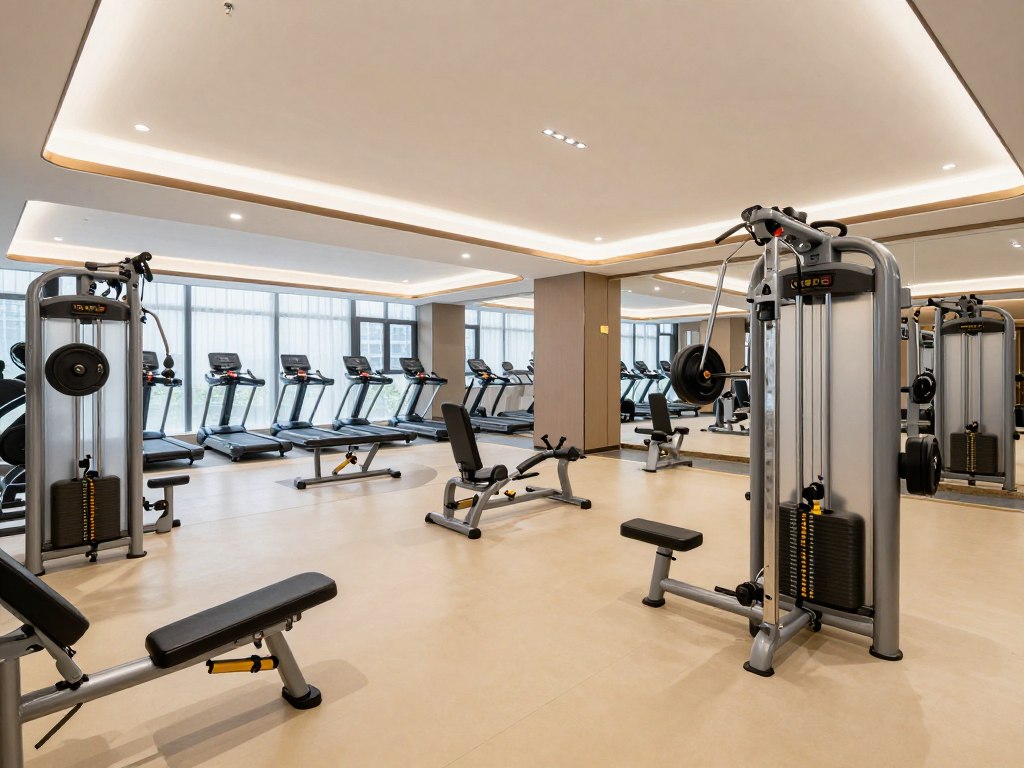 Siłownia w Tristan Hotel z profesjonalnym sprzętem Siłownia w Tristan Hotel z profesjonalnym sprzętem