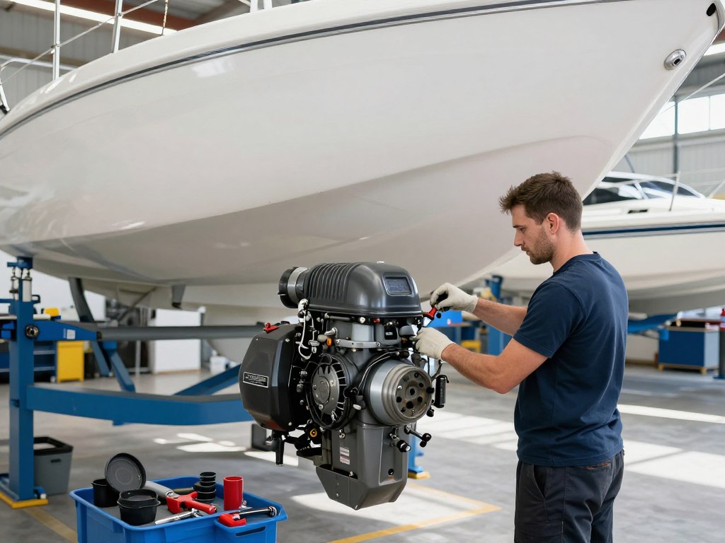 Warsztat serwisowy jachtów w Porcie Sztynort Warsztat serwisowy jachtów w Porcie Sztynort