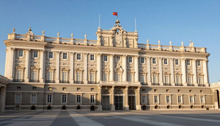 pałac królewski w madrycie widok z zewnątrz