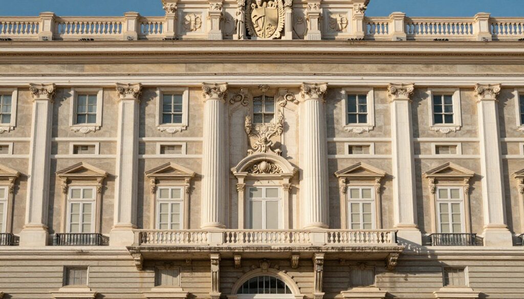 pałacu królewskiego architektura barokowa fasada pałacu królewskiego architektura barokowa fasada