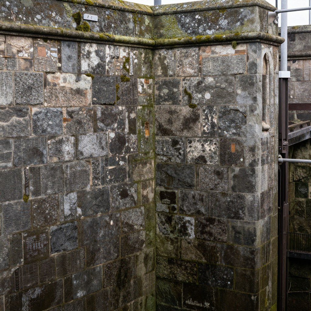 Kamienne mury Śluzy Karwik z epoki pruskiej