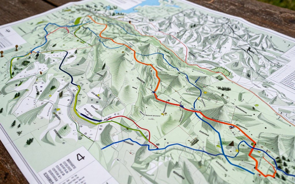 Mapa szlaków turystycznych Sokołowsko