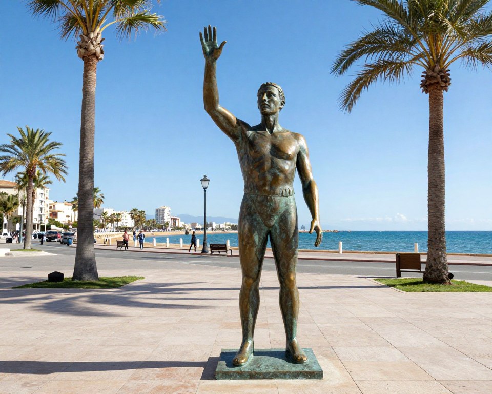 Pomnik muzykantów na promenadzie w Torrevieji