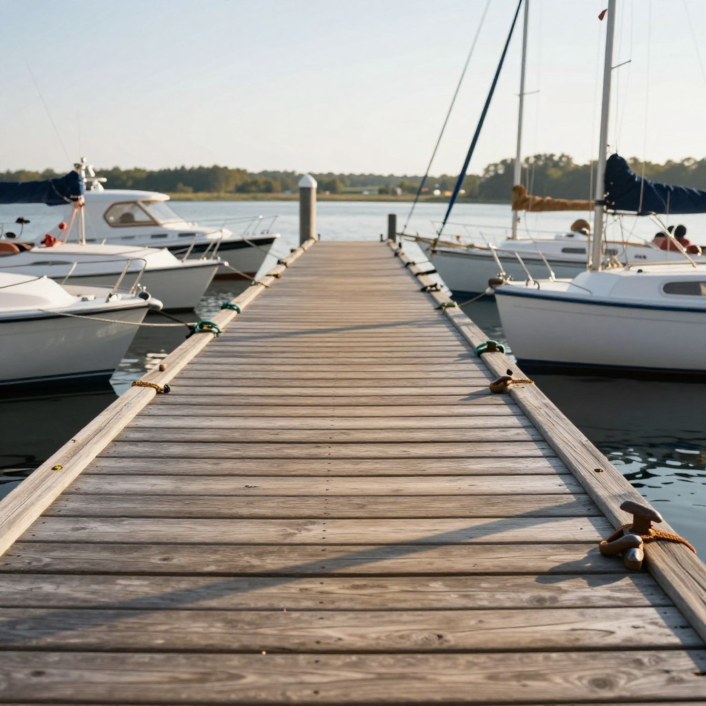 Pomost cumowniczy przy Śluzie Karwik