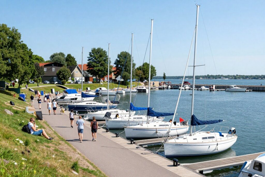 Port w Rucianem Nidzie widok z kamery natężenie ruchu Port w Rucianem Nidzie widok z kamery natężenie ruchu