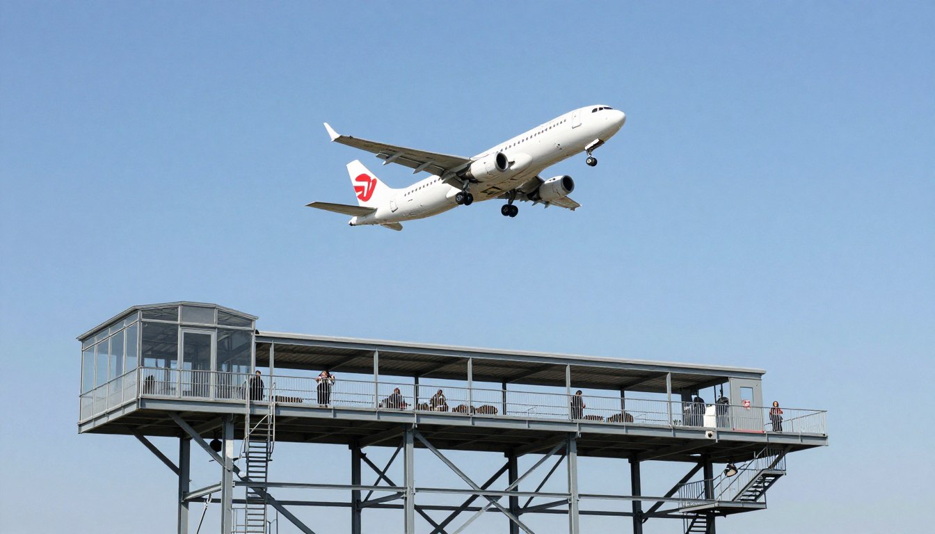 Punkt Widokowy Pyrzowice platforma obserwacyjna na lotnisku