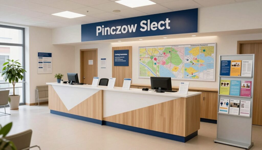 Punkt informacji turystycznej w centrum Pińczowa