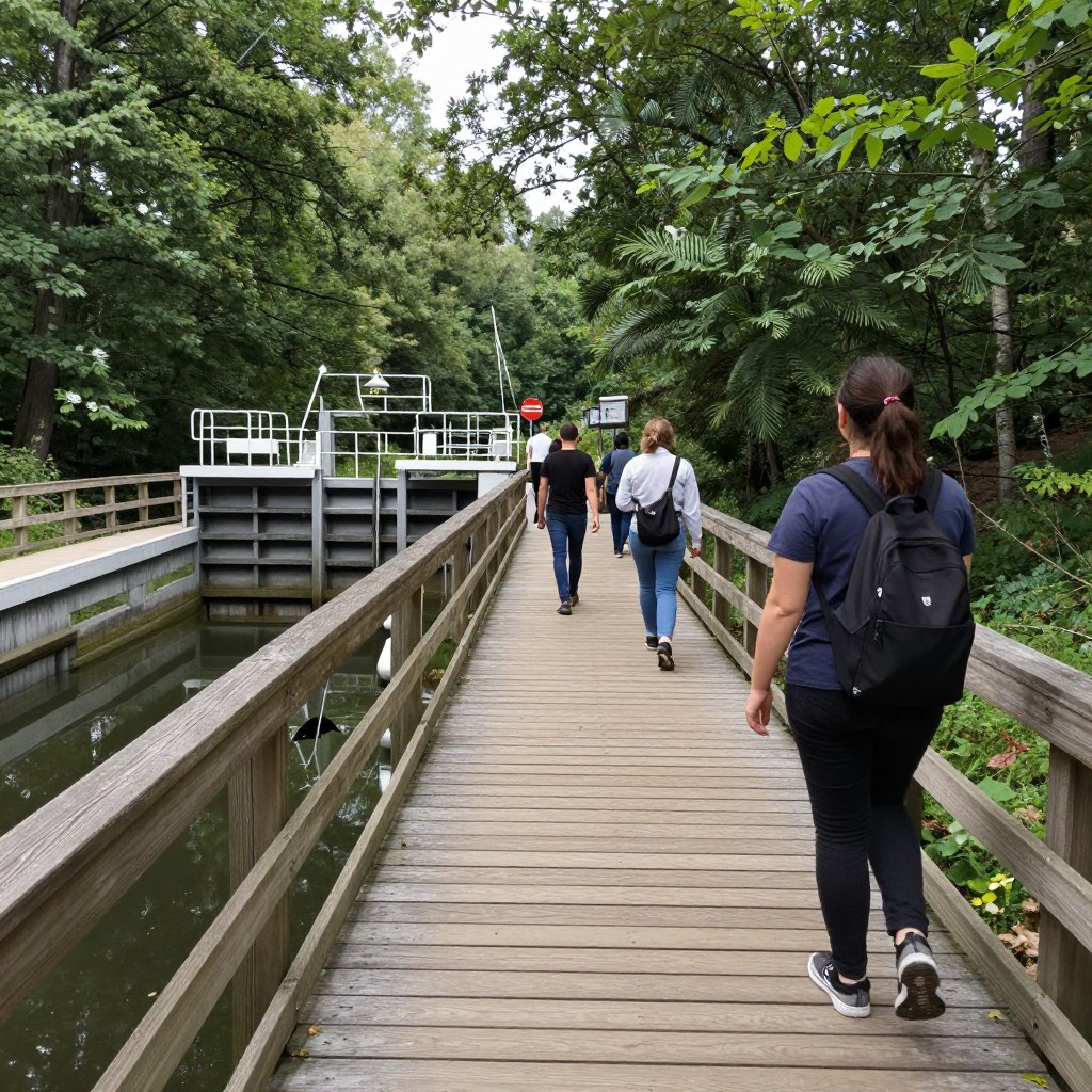 Ścieżka spacerowa wokół Śluzy Karwik