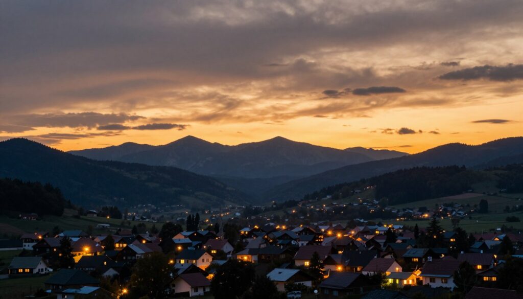 Zachód słońca nad Sokołowskiem