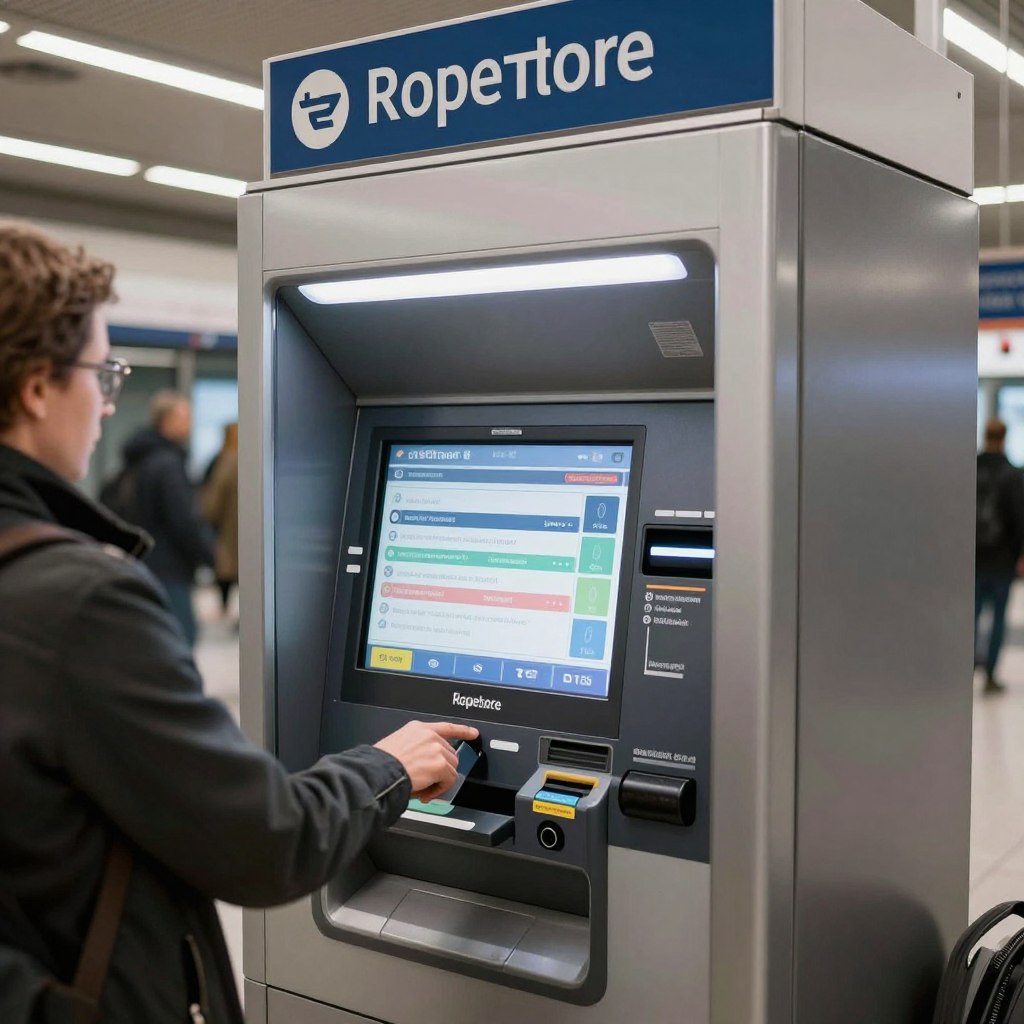 Automat biletowy w metrze rzymskim