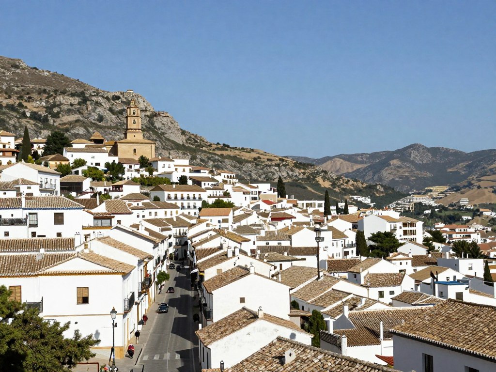 Benalmádena Pueblo tradycyjna górska część miasta