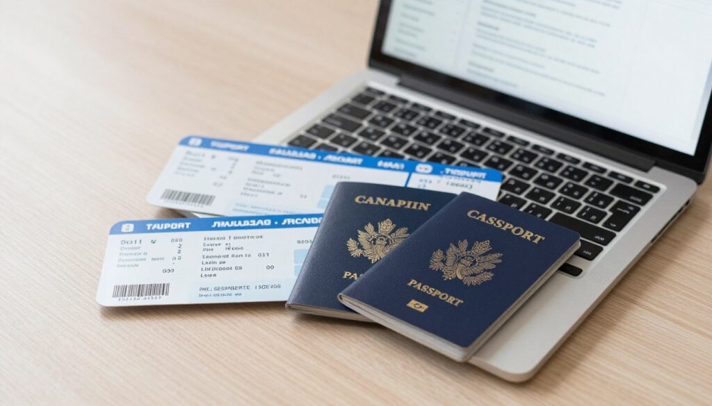 Bilety lotnicze i dokumenty podróżne
