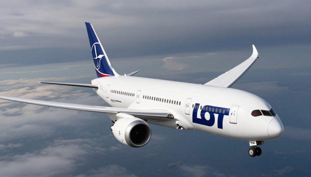 Boeing 787 Dreamliner LOT w locie
