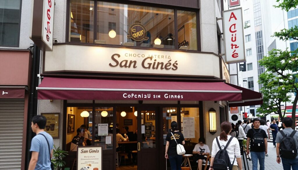 Fasada Chocolatería San Ginés w Tokio, Japonia