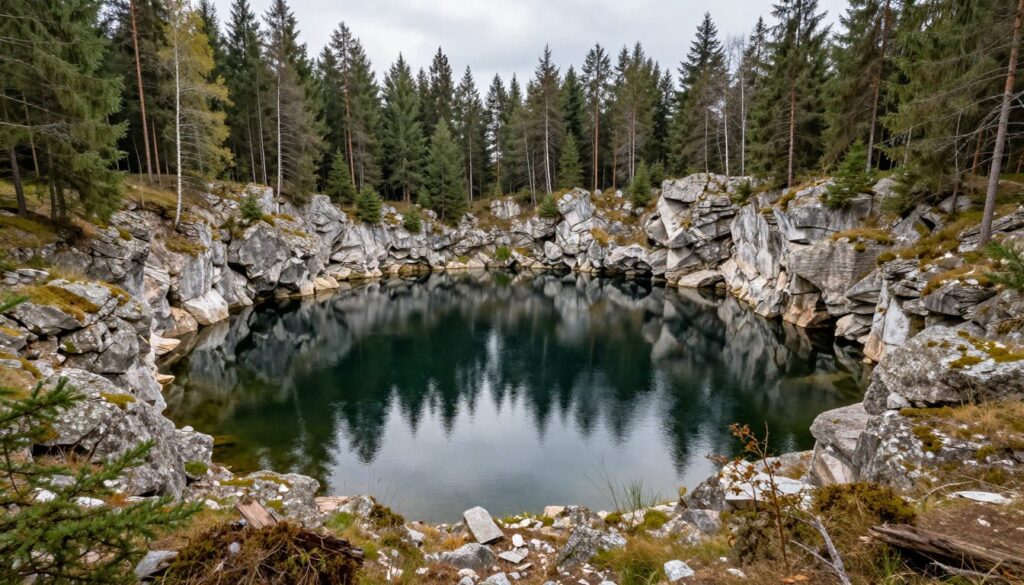 Jezioro Krasowe w Kusiętach koło Olsztyna