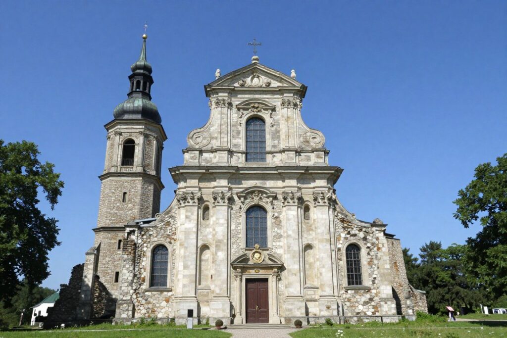 Kościół Św Jana Chrzciciela w Olsztynie fasada