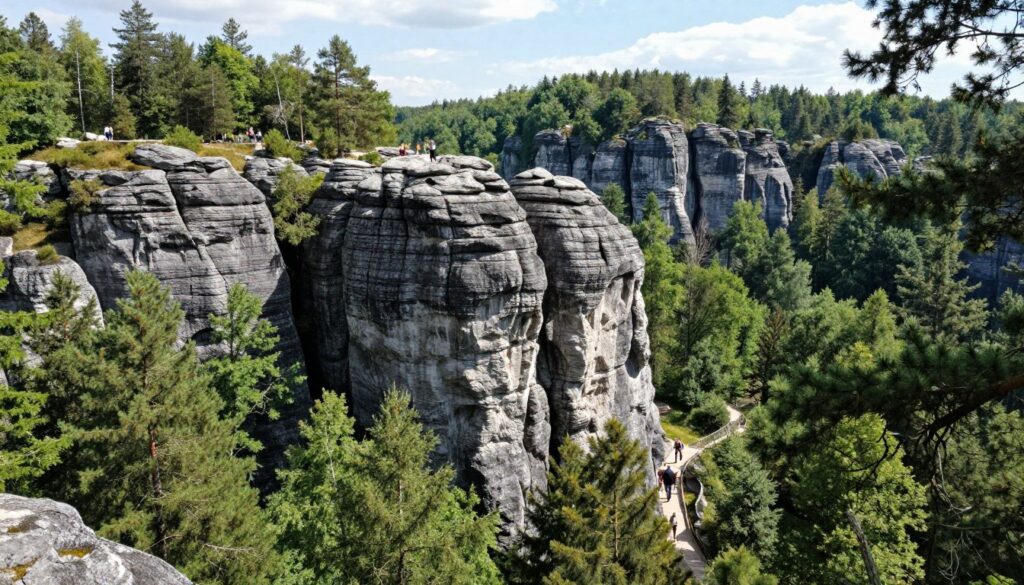 Rezerwat Sokole Góry w Olsztynie szlak pieszy