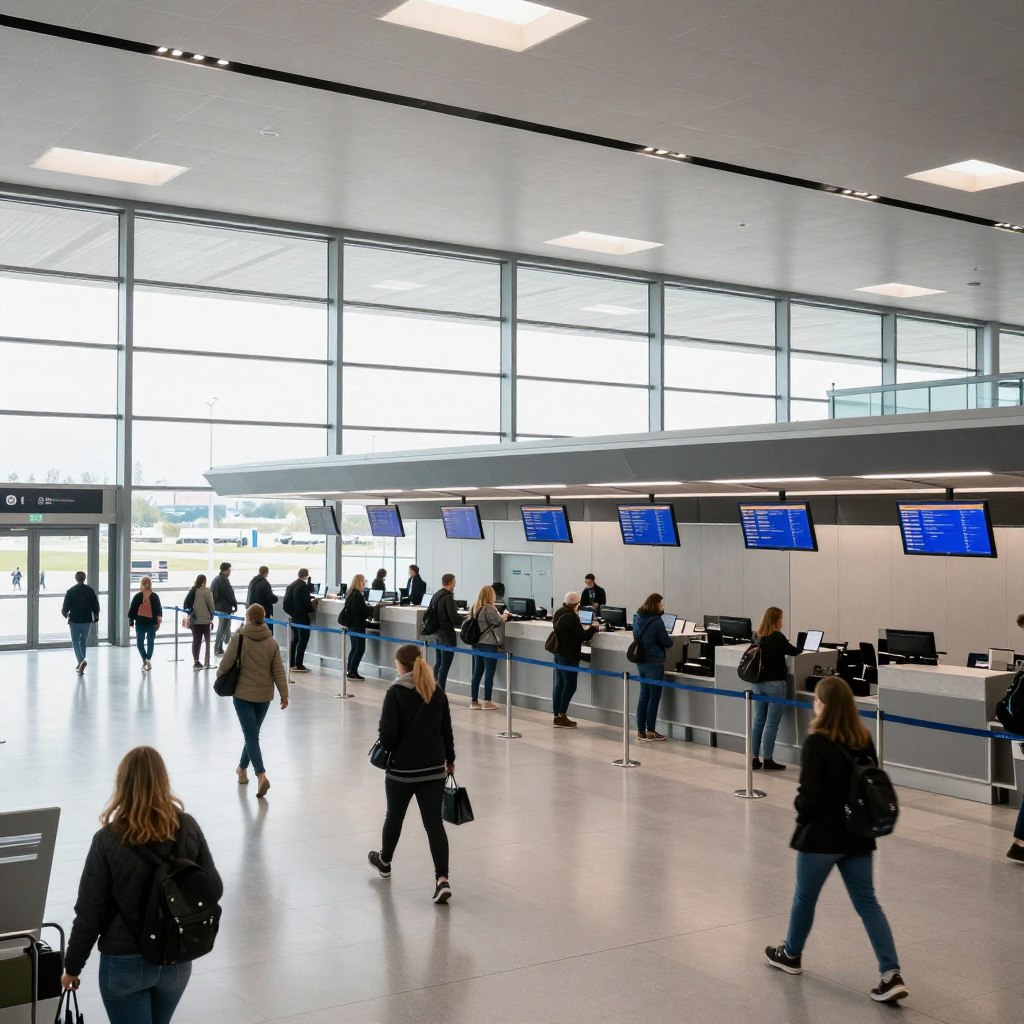 Terminal lotniska w Krakowie