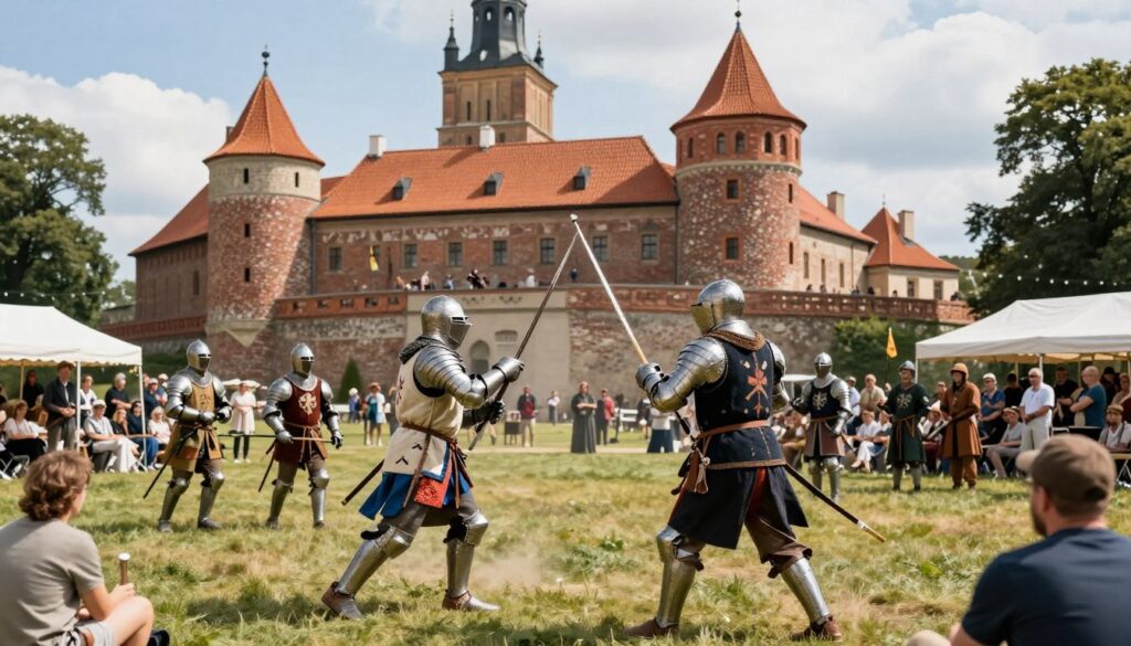 Turniej rycerski na zamku w Olsztynie