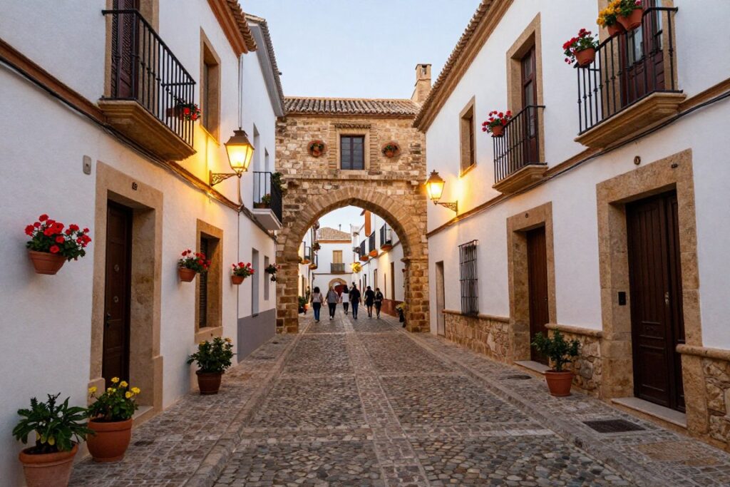 Wąskie brukowane uliczki starego miasta w Tossa de Mar