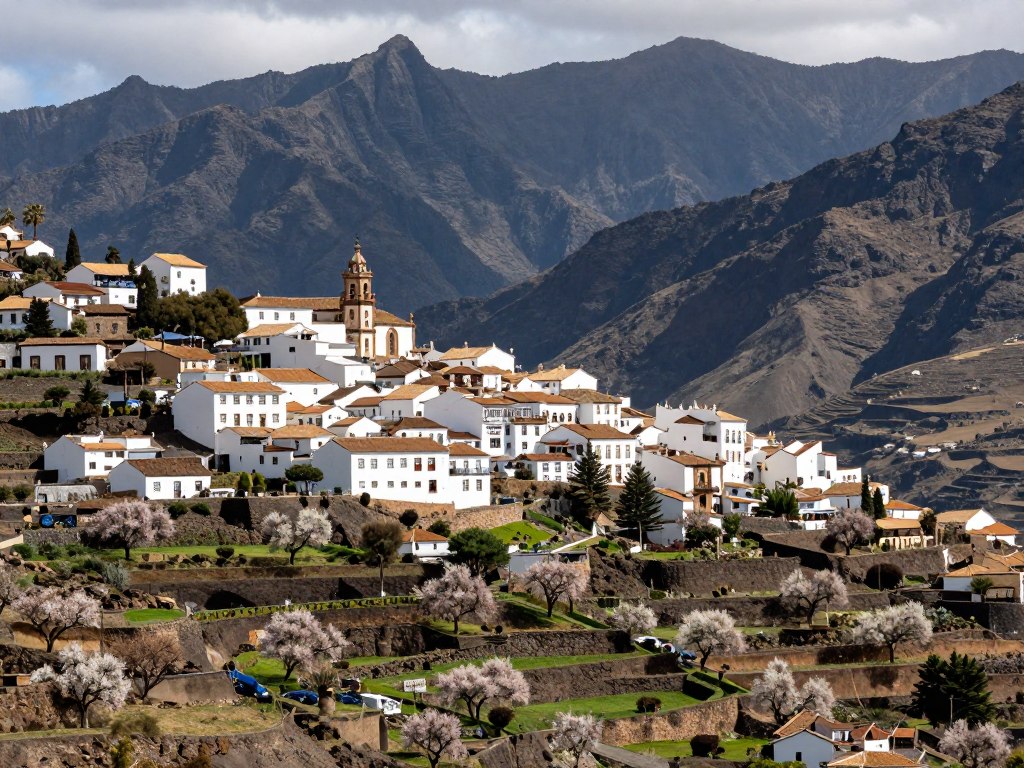 Wioska Tejeda na Gran Canarii