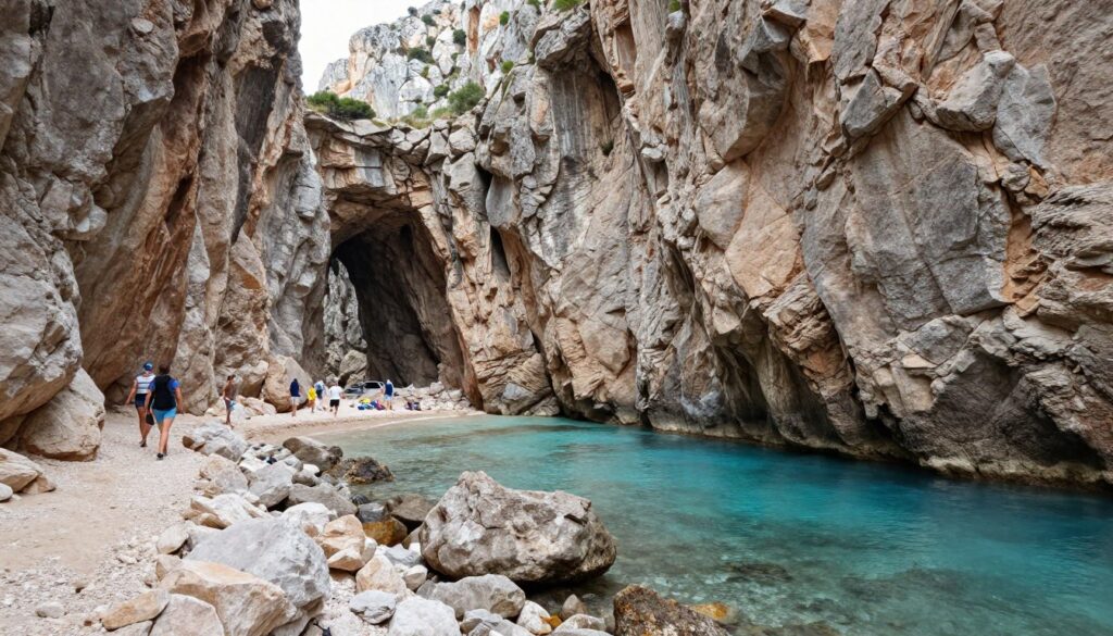 Zatoka Sa Calobra z wąwozem Torrent de Pareis