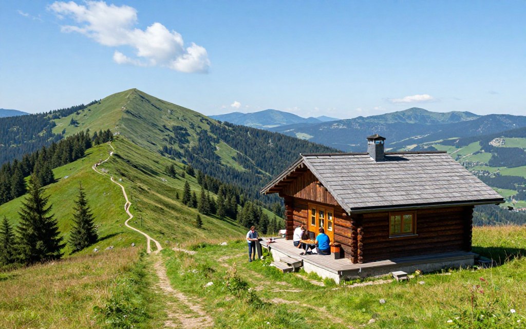 chrobacza łąka schronisko beskid mały szlaki turystyczne