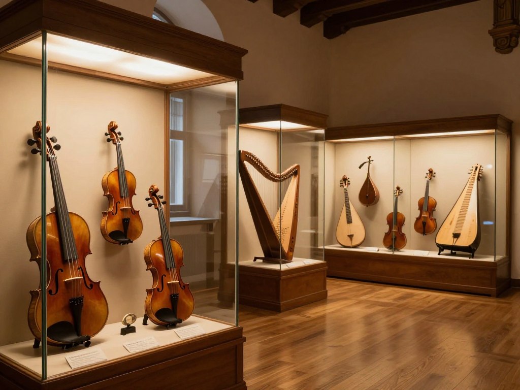 eksponaty w muzeum instrumentów ludowych w szydłowcu