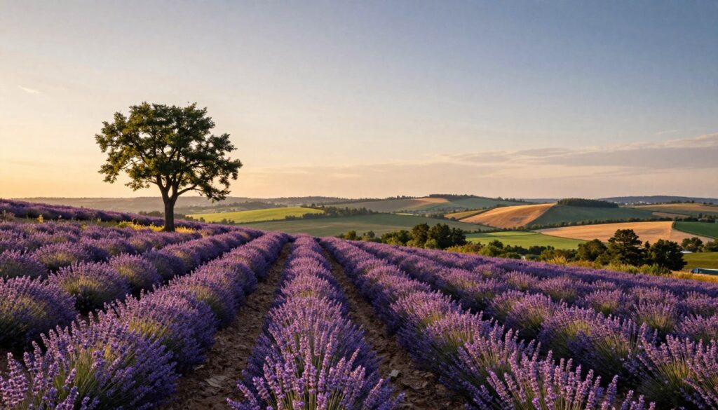 lawendowe wzgórze lublin dolina bystrzycy plantacja