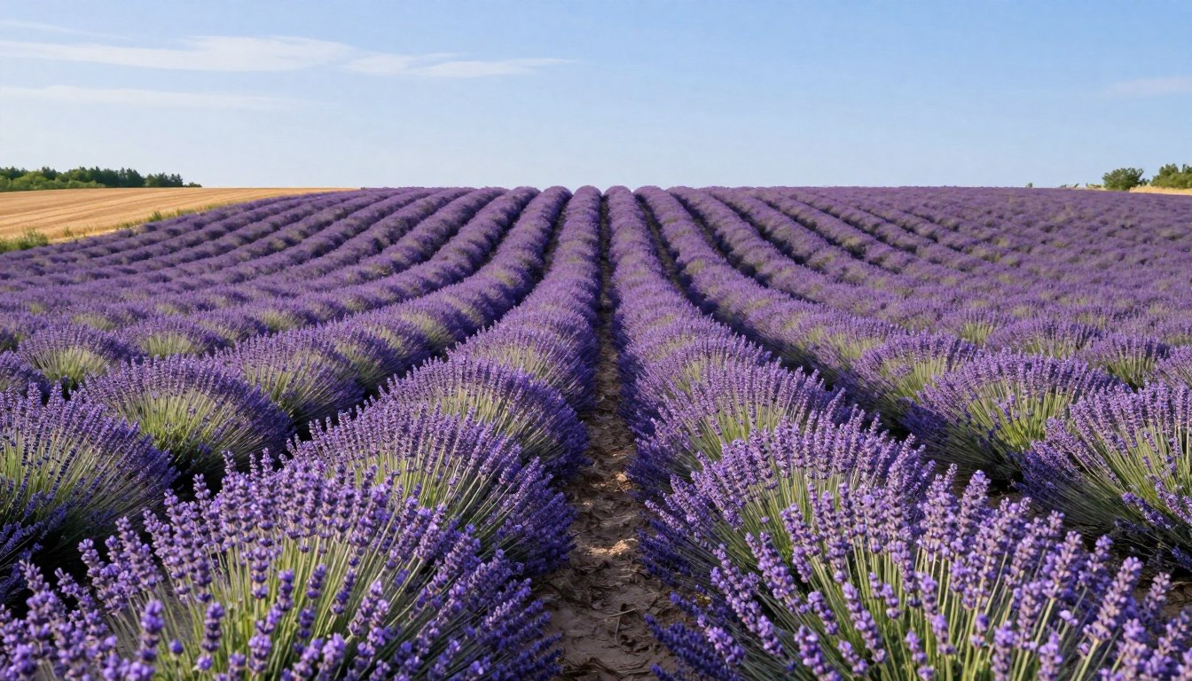 plantacje lawendy w polsce panorama fioletowych pól