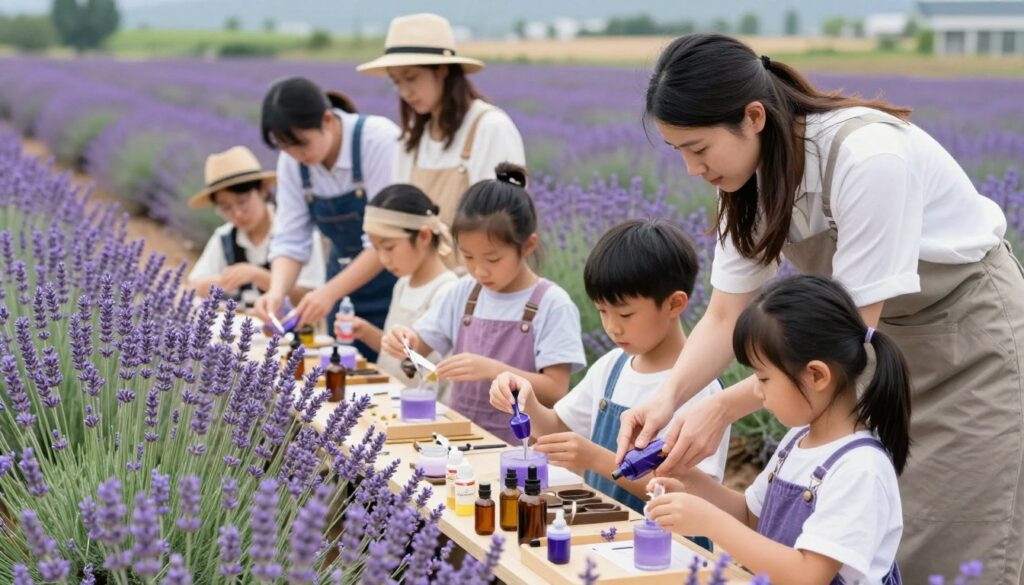 warsztaty lawendowe edukacja dzieci produkcja kosmetyków