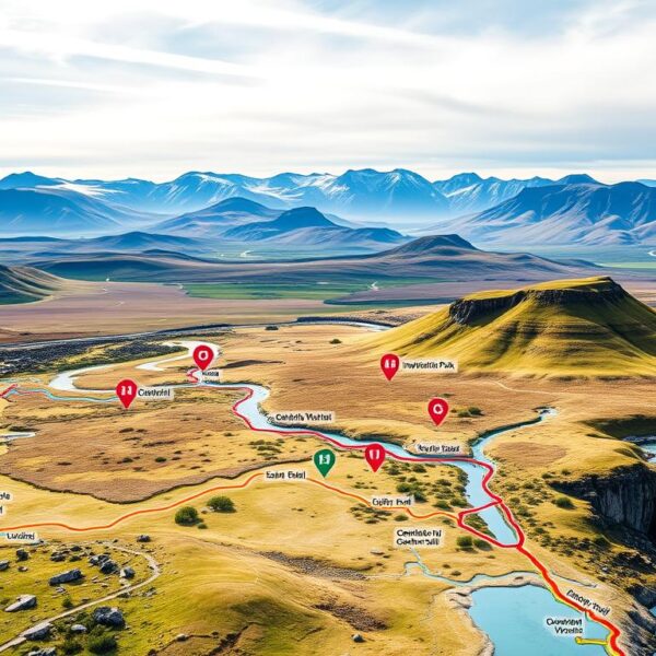 Złoty Krąg (Islandia): Mapa, Trasa, Atrakcje